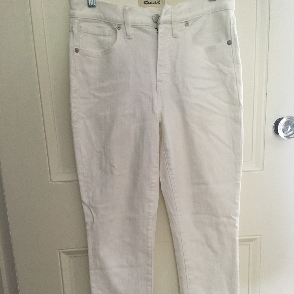 Madewell White Denim Skinny Jean